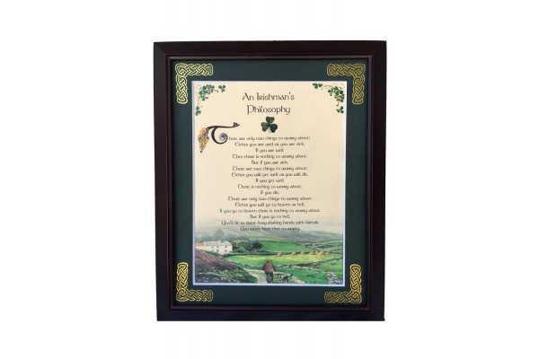 /Irish-Blessings/8x10-Framed/Irishmans-Philosophy