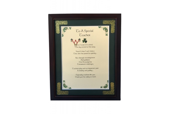 /Irish-Blessings/8x10-Framed/Teacher---To-A-Special-Teacher
