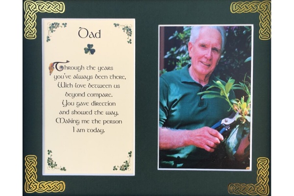 Dad - Through the years - 8x10 Matted Photo Verse