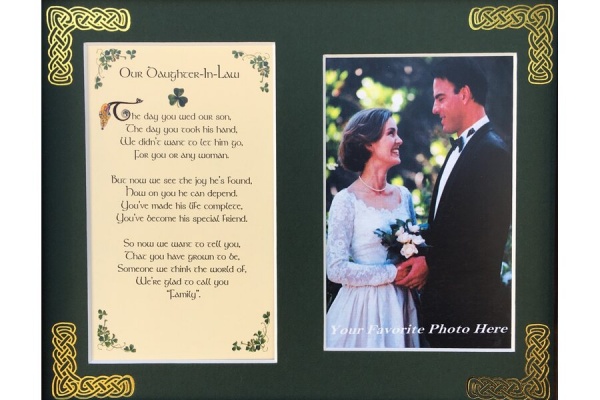 Daughter in Law - 8x10 Matted Photo Verse