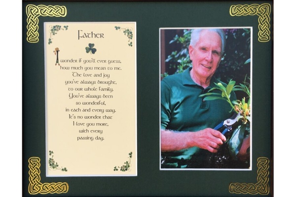 Father - I wonder if you'll ever guess - 8x10 Matted Photo Verse