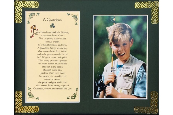 Grandson - 8x10 Matted Photo Verse
