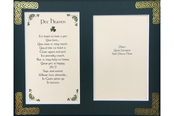 Pet Heaven - 8x10 Matted Photo Verse
