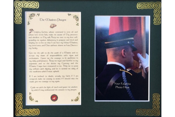 The Marines prayer - 8x10 Matted Photo Verse