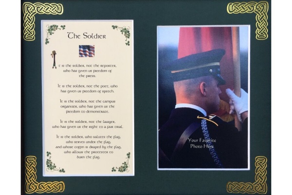 The Soldier - 8x10 Matted Photo Verse