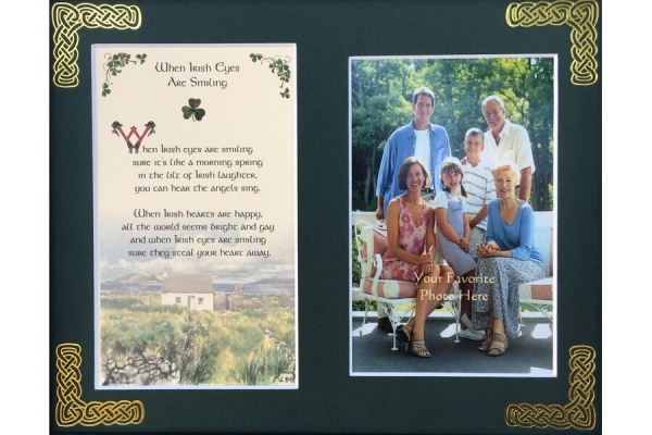 When Irish Eye's Are Smiling - 8x10 Matted Photo Verse
