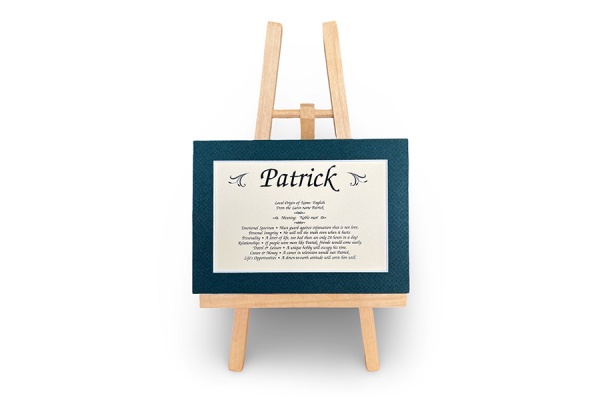Boys 400 SET - First Name Origin & Meaning 5x7 Matted Print