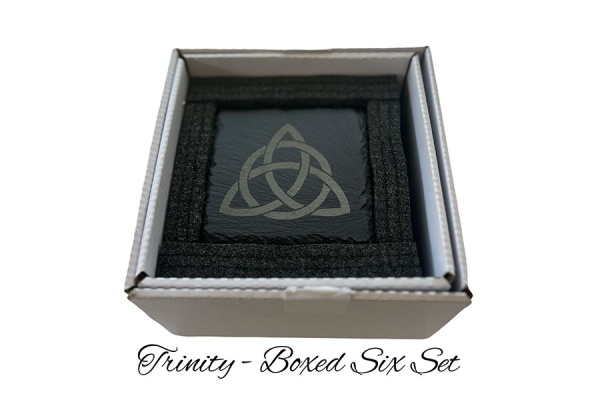 Trinity Slate Coaster - boxed 6 pack