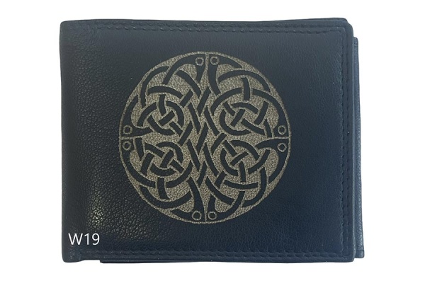 Celtic Knot Wallet - Black