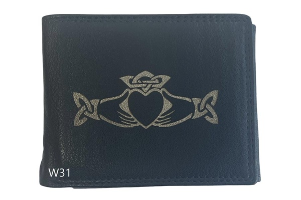 Claddagh Wallet - Black